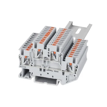 Din Rail Terminal Block PTTB-2.5 Electrical Wiring Connector Double Layer Spring Connection Wire Conductor 10pcs Terminal Block
Din Rail Terminal Block PTTB-2.5 Electrical Wiring Connector Double Layer Spring Connection Wire Conductor 10pcs Terminal Block