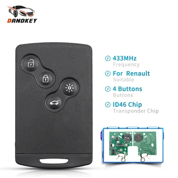 Dandkey Smart Car Key Card For Renault Megane III For Renault Fluence Keyless Go Entry Remote HandsFree System 433MHz ID46 Chip 
Dandkey Smart Car Key Card For Renault Megane III For Renault Fluence Keyless Go Entry Remote HandsFree System 433MHz ID46 Chip