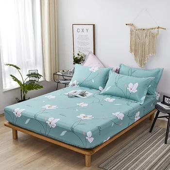 New Design Spring Floral Green Fitted Sheet Cotton Bed Sheet with Elastic Band 120*200cm,150*200cm,180*200cm Size Mattress Cover
New Design Spring Floral Green Fitted Sheet Cotton Bed Sheet with Elastic Band 120*200cm,150*200cm,180*200cm Size Mattress Cover