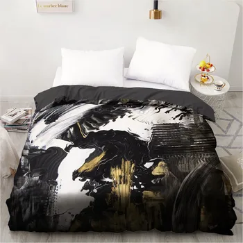 3D Printed Custom Design Duvet Cover Quilt Comforter Blanket Case Covers Bedding Set Marbling Simple Black Home Textile
3D Printed Custom Design Duvet Cover Quilt Comforter Blanket Case Covers Bedding Set Marbling Simple Black Home Textile