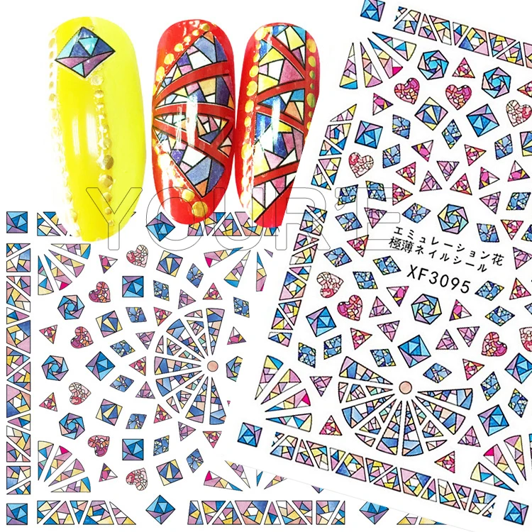 Nail Art Decals Colorful Glass Sticker for Nail Self-adhesive DIY Sticker Decals Manicure for Nail Art Sticker Design Decoration
Nail Art Decals Colorful Glass Sticker for Nail Self-adhesive DIY Sticker Decals Manicure for Nail Art Sticker Design Decoration