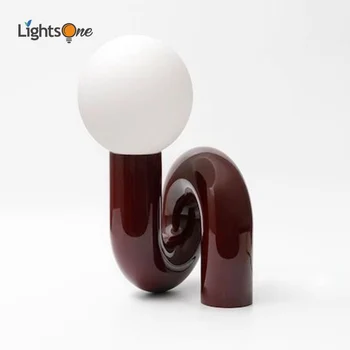 Modern minimalist glass ball bedroom table light children room designer model room table lamp
Modern minimalist glass ball bedroom table light children room designer model room table lamp