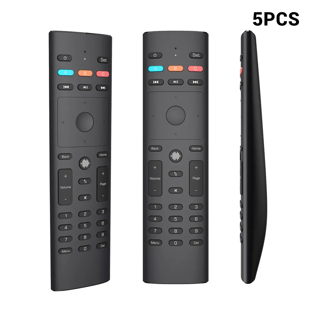 5PCS G40 Voice Search Air Mouse Google Assistant Gyro 33 Keys Infrared Learning Smart IR Remote Control for Apple Roku Vizio TV
5PCS G40 Voice Search Air Mouse Google Assistant Gyro 33 Keys Infrared Learning Smart IR Remote Control for Apple Roku Vizio TV