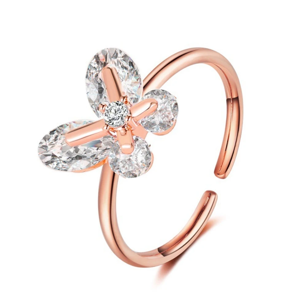 Crystal Butterfly Rhinestone Ring Opening Adjustable Rings for Women Jewelry Wedding Engagement Accessories Gift
Crystal Butterfly Rhinestone Ring Opening Adjustable Rings for Women Jewelry Wedding Engagement Accessories Gift