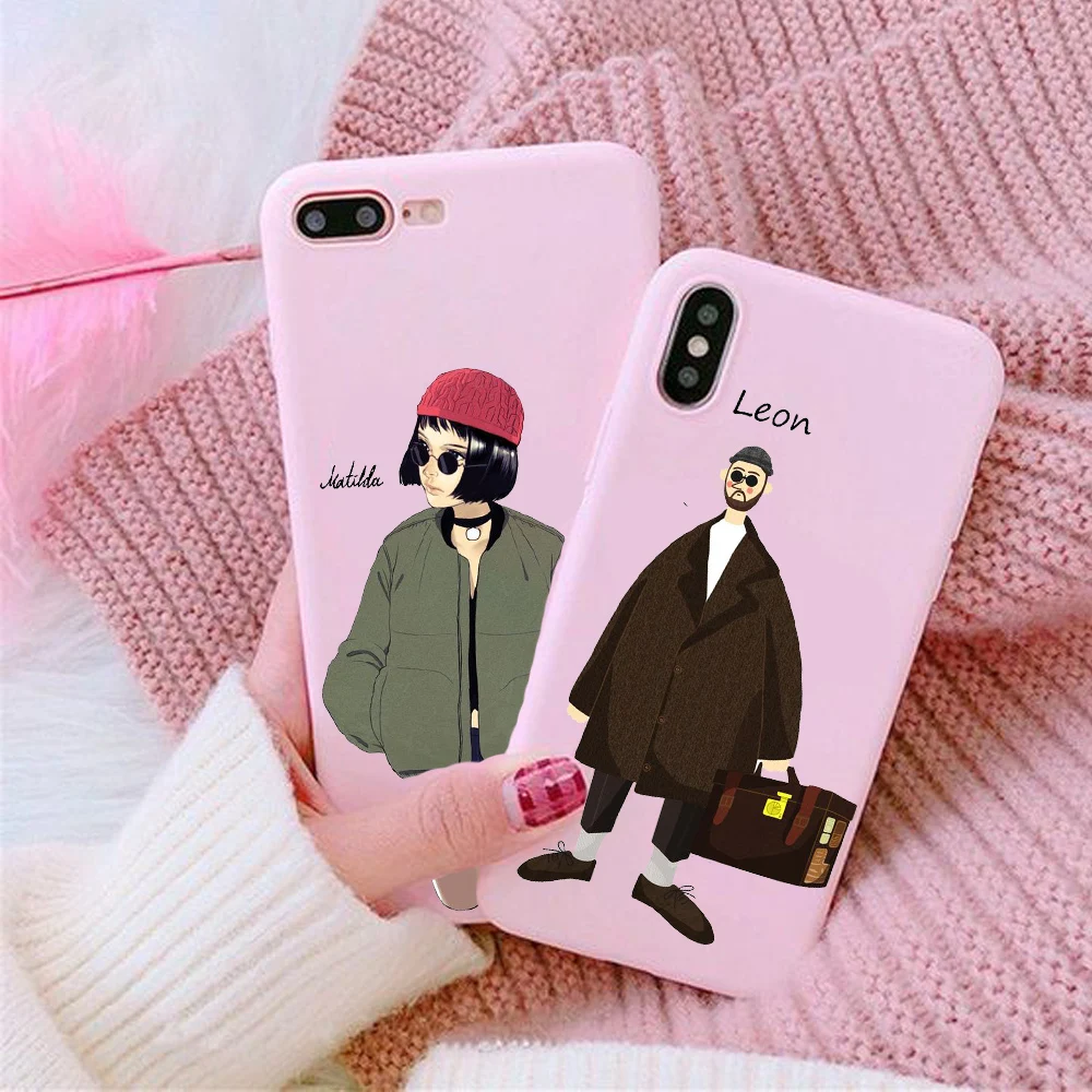 Cute Leon Matilda Phone Case For iPhone 6 6S 7 8 Plus Case Silicone Soft Candy TPU Case For iPhone X XR XS MAX 6 S Back Cover
Cute Leon Matilda Phone Case For iPhone 6 6S 7 8 Plus Case Silicone Soft Candy TPU Case For iPhone X XR XS MAX 6 S Back Cover