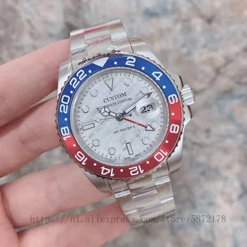 Sapphire Glass Ceramic Bezel 40mm Meteorite dial GMT Date Luminous Automatic mechanical Movement men's Watch
Sapphire Glass Ceramic Bezel 40mm Meteorite dial GMT Date Luminous Automatic mechanical Movement men's Watch
