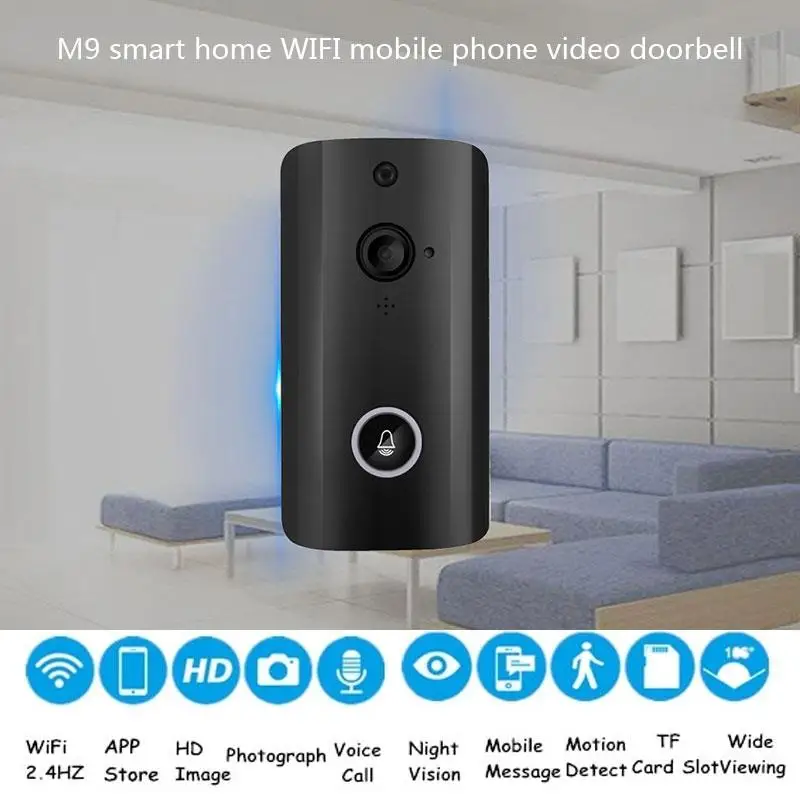 Video Doorbell Smart Wifi Doorbell Wide Angle IR-CUT Visual Intercom Camcorder 720P HD Night Vision Universal Multifunctional
Video Doorbell Smart Wifi Doorbell Wide Angle IR-CUT Visual Intercom Camcorder 720P HD Night Vision Universal Multifunctional
