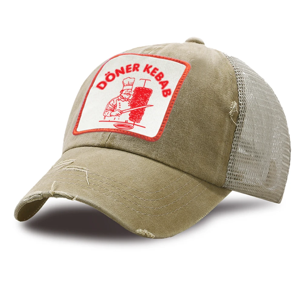 Hip Hop Doner Kebab Mesh Baseball Caps Women Adjustable Sport Snapback Hat Men Outdoor Unisex Trucker Cap Cotton Casual Dad Hats
Hip Hop Doner Kebab Mesh Baseball Caps Women Adjustable Sport Snapback Hat Men Outdoor Unisex Trucker Cap Cotton Casual Dad Hats