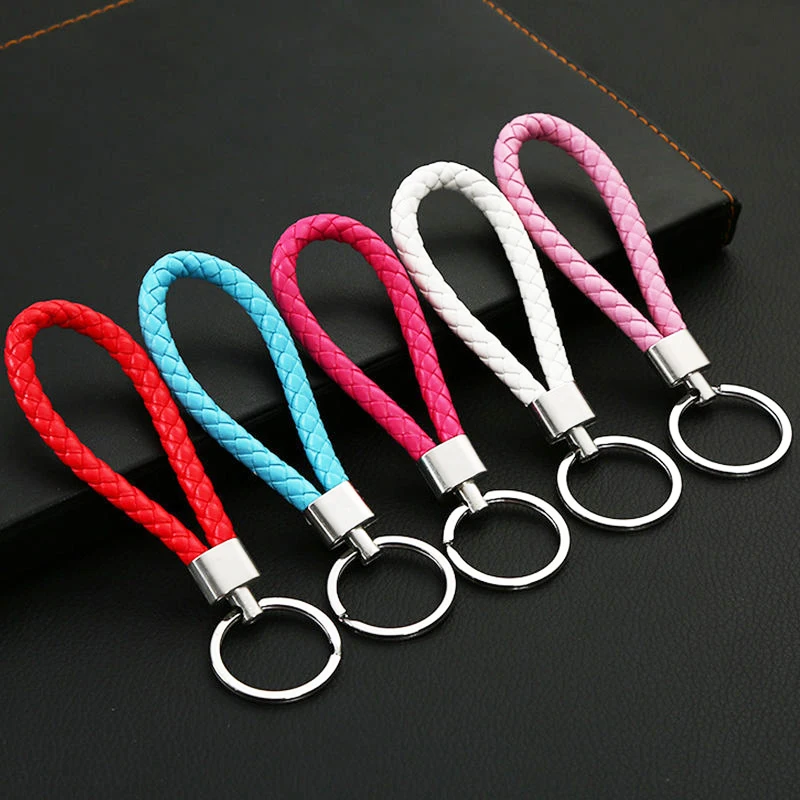 BTWGLSimple металлический шнур цветная трикотажная цепочка для ключей женщин