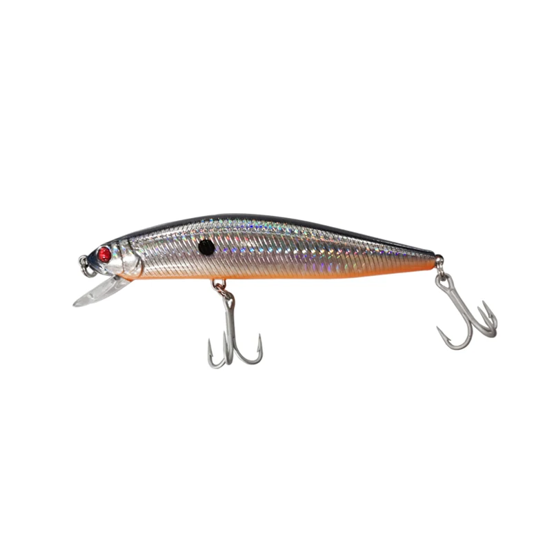 Lutac китайский завод Seabass Jerkbait форель жесткий черный гольян рыба 125 мм 25 г плавающая