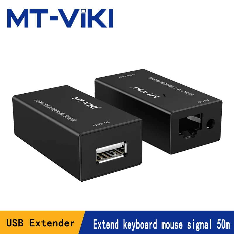 MT-VIKI USB2.0 Extender 50m network transmission signal transceiver amplifier RJ45 with power supply black MT-250FT
MT-VIKI USB2.0 Extender 50m network transmission signal transceiver amplifier RJ45 with power supply black MT-250FT