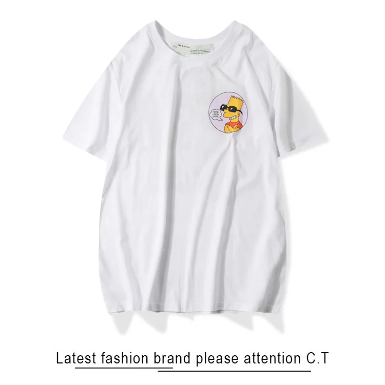 19 Spring And Summer New Style Simpson Printed Crew Neck Car Simpson Large Skateboard Short Sleeve T-shirt off Ow White
19 Spring And Summer New Style Simpson Printed Crew Neck Car Simpson Large Skateboard Short Sleeve T-shirt off Ow White