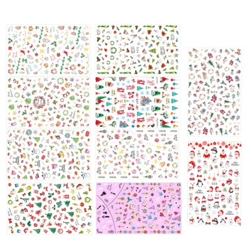 10 Pcs Christmas Nail Sticker Light Shiny PVC Cartoon Nail Decal Nail Decor Manicure Stickers for Girls
10 Pcs Christmas Nail Sticker Light Shiny PVC Cartoon Nail Decal Nail Decor Manicure Stickers for Girls