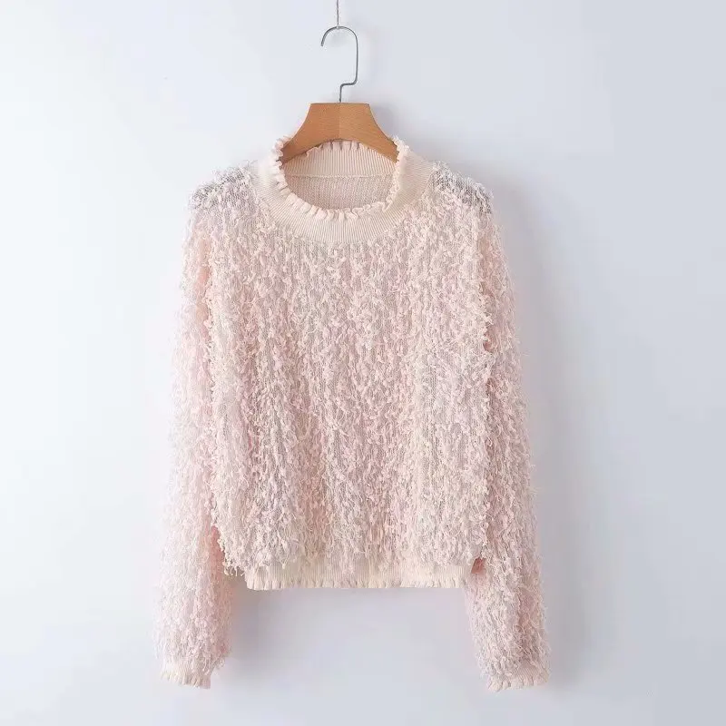 Fashion Women Pink Translucent Knitting Sweater Female Long Sleeve Tops 2019 Autumn Leisure Lady Loose Pullovers SW618
Fashion Women Pink Translucent Knitting Sweater Female Long Sleeve Tops 2019 Autumn Leisure Lady Loose Pullovers SW618