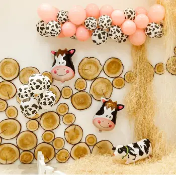 79Pcs Farm Party Balloons Set of Cow Foil and Latex Balloons, Animal Theme Party Baby Shower Balls Birthday Pink Globos 
79Pcs Farm Party Balloons Set of Cow Foil and Latex Balloons, Animal Theme Party Baby Shower Balls Birthday Pink Globos