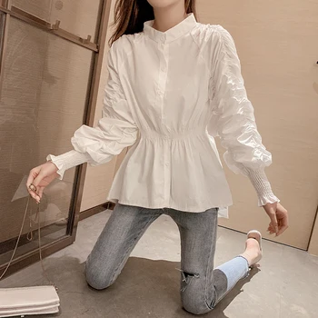 COIGARSAM Shirt Womens tops New Spring Lantern Sleeve Women shirts White Red 3029
COIGARSAM Shirt Womens tops New Spring Lantern Sleeve Women shirts White Red 3029