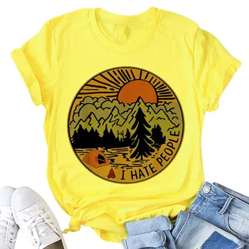 I HATE PEOPLE T-shirt Women Lady Fashion Short Sleeve Clothes 2020 New Summer Yellow Tshirt Top Tee O-Neck Female Ladies T Shirt
I HATE PEOPLE T-shirt Women Lady Fashion Short Sleeve Clothes 2020 New Summer Yellow Tshirt Top Tee O-Neck Female Ladies T Shirt