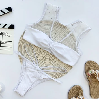 Urifens 2020 Women's Sexy Swimsuit, High Waist Bikini Backless Halter Swimsuit Summer Bikini Set for Women Lace Stitching LCS21A
Urifens 2020 Women's Sexy Swimsuit, High Waist Bikini Backless Halter Swimsuit Summer Bikini Set for Women Lace Stitching LCS21A
