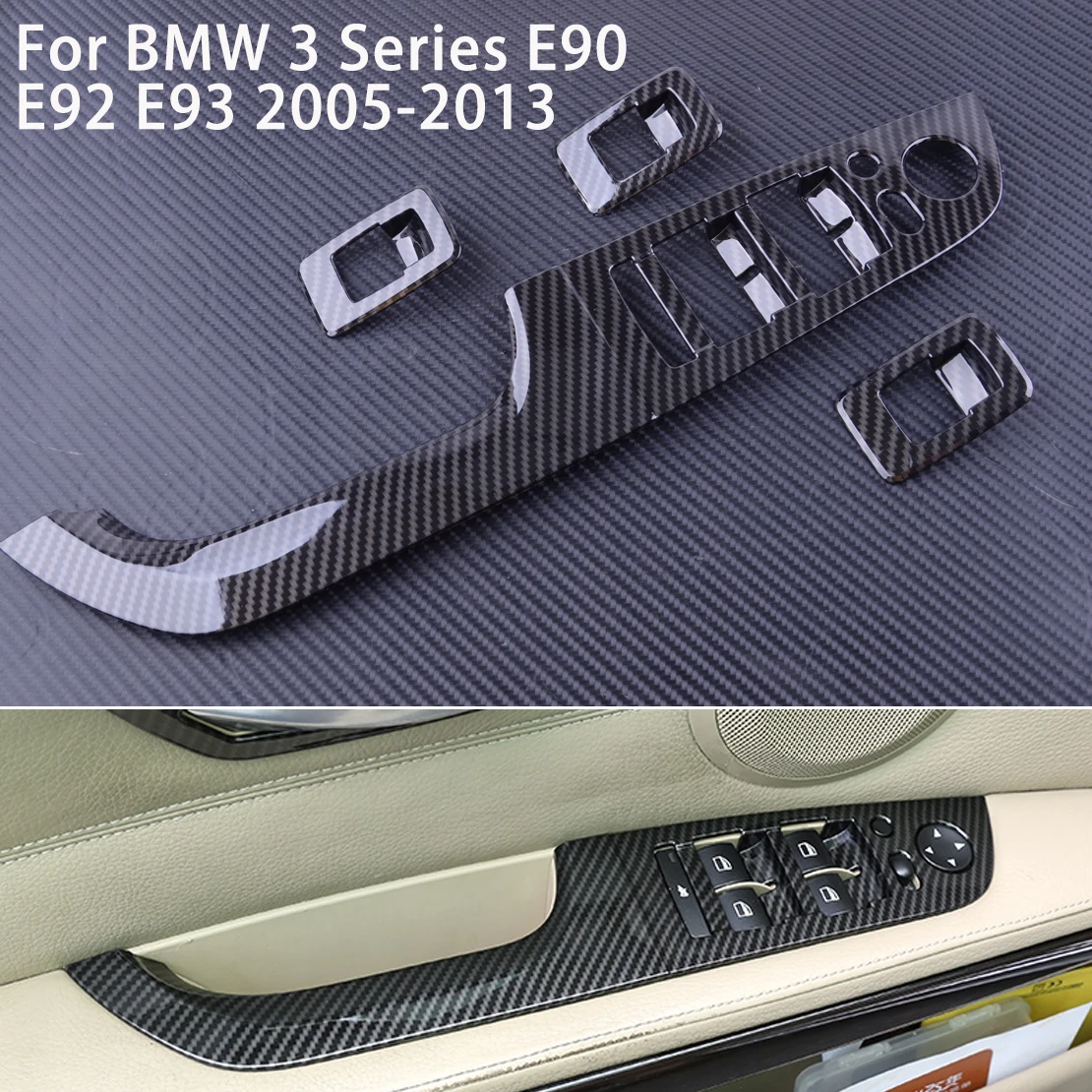 DWCX 4pcs Door Window Lift Switch Button Cover Frame Trim Fit For BMW 3 Series E90 Sedan 2005 2006 2007 2008 2009 2010 2011 2012
DWCX 4pcs Door Window Lift Switch Button Cover Frame Trim Fit For BMW 3 Series E90 Sedan 2005 2006 2007 2008 2009 2010 2011 2012