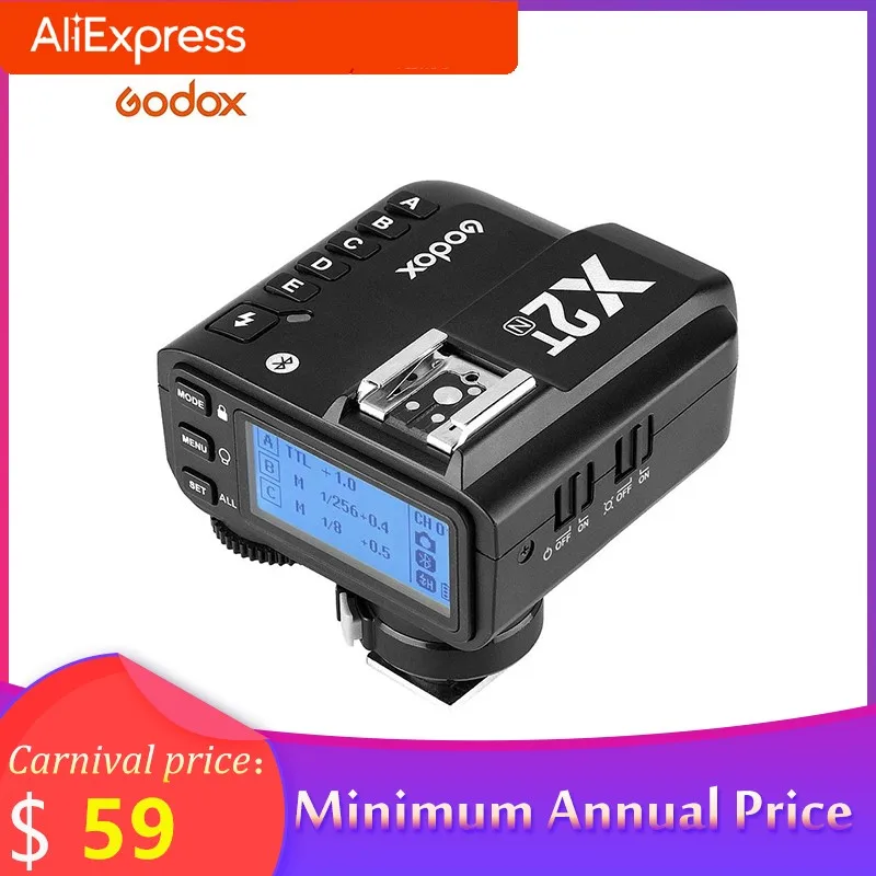 Godox X2 X2T-C X2T-N X2T-S X2T-F X2T-O X2T-P TTL 1/8000s HSS Беспроводной триггер для вспышки цифровой