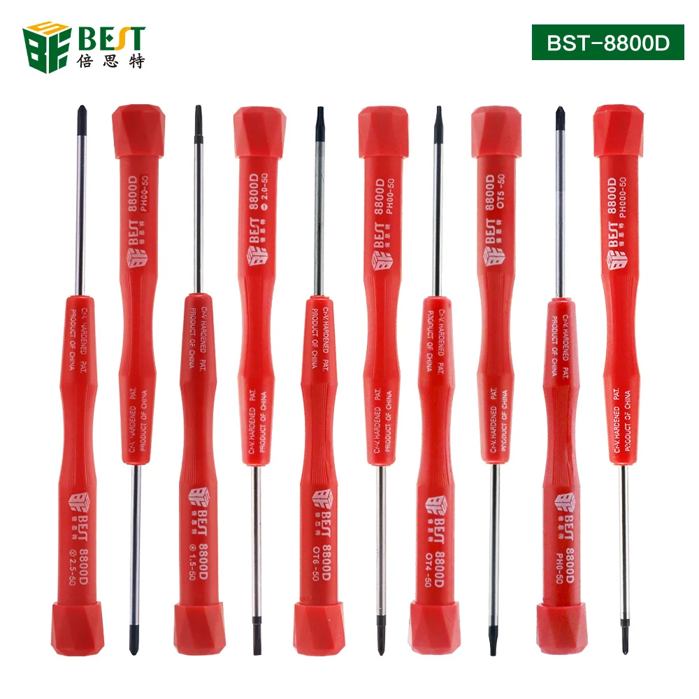 

New Newest BEST-8800D 10 in 1 Multi-purpose precise Screwdrivers set mobile phone maintenance tools kit T3 T4 T5 T6