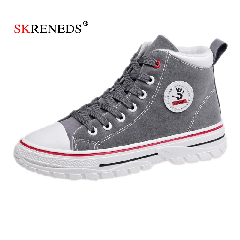 SKRENED brand SPlus velvet high canvas shoes women's shoes winter wild shoes student shoes Korean cotton shoes 
SKRENED brand SPlus velvet high canvas shoes women's shoes winter wild shoes student shoes Korean cotton shoes