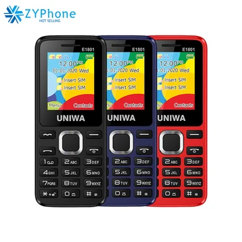 

Double Sim Dual Standby 1.77 Radio Radio 800mah Mp3 Mp4 Fm Radio Speaker 8 Day Standby Senior Feature Phone Uniwa e1801