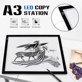Portable A3 LED Light Pad Drawing Pad Copy Board Drafting Graphics Tablet Table Pad Panel Pad Copy Board with Brightness Control
Portable A3 LED Light Pad Drawing Pad Copy Board Drafting Graphics Tablet Table Pad Panel Pad Copy Board with Brightness Control