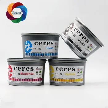 Ceres YT-02 Quick Dry Soya Sheet-fed Offset Ink, Magenta Offset Printing Ink