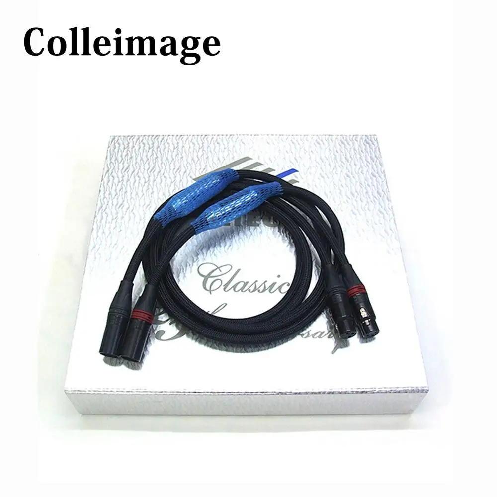 Colleimage Hifi Audio Siltech 25th Classic Anniverary G7 770i XLR plug Cable 3 Pin XLR Connectors Microphone CD XLR Cable