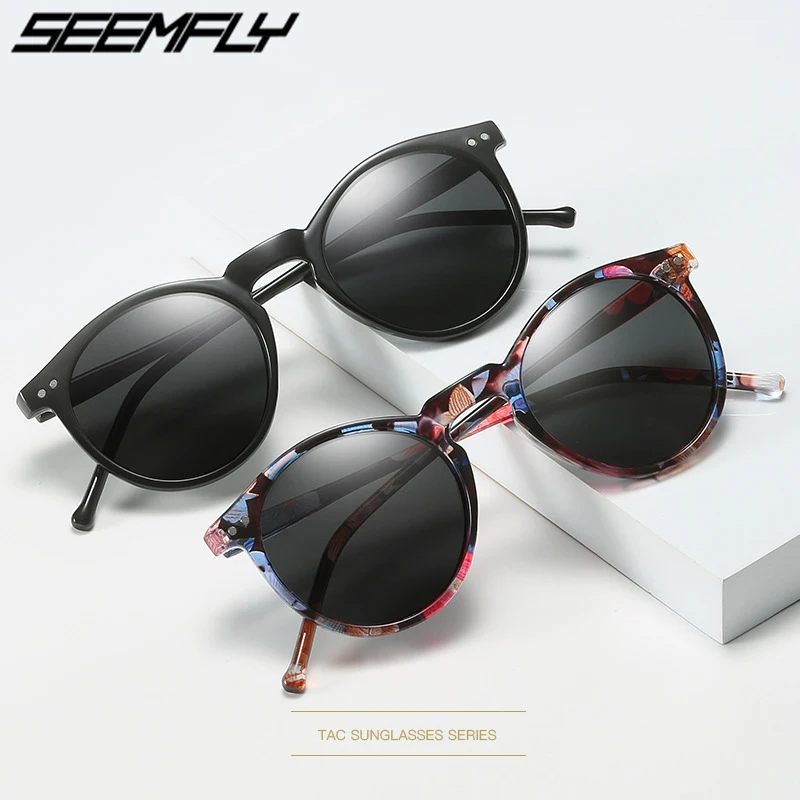 

Seemfly Polarized Sunglasses Men Women Driving Round Sun Glasses Retro Male Eyeglasses Goggle UV400 Shades Oculos Gafas De Sol