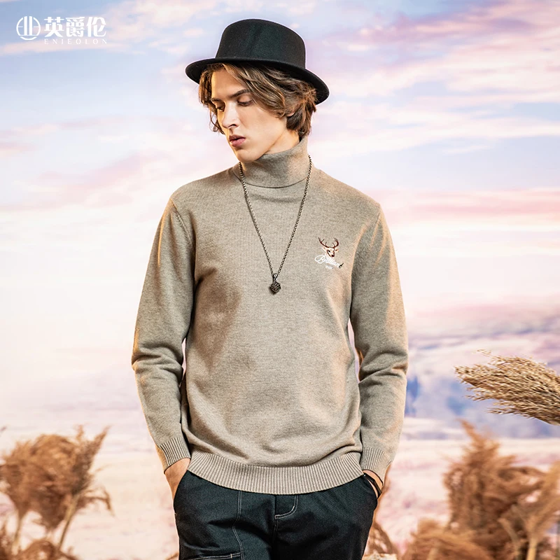 Enjeolon Men Turtleneck Sweater 2020 Winter New Trendy Funny Print Slim Sweaters Men's Solid Color Sweaters MY3465
Enjeolon Men Turtleneck Sweater 2020 Winter New Trendy Funny Print Slim Sweaters Men's Solid Color Sweaters MY3465