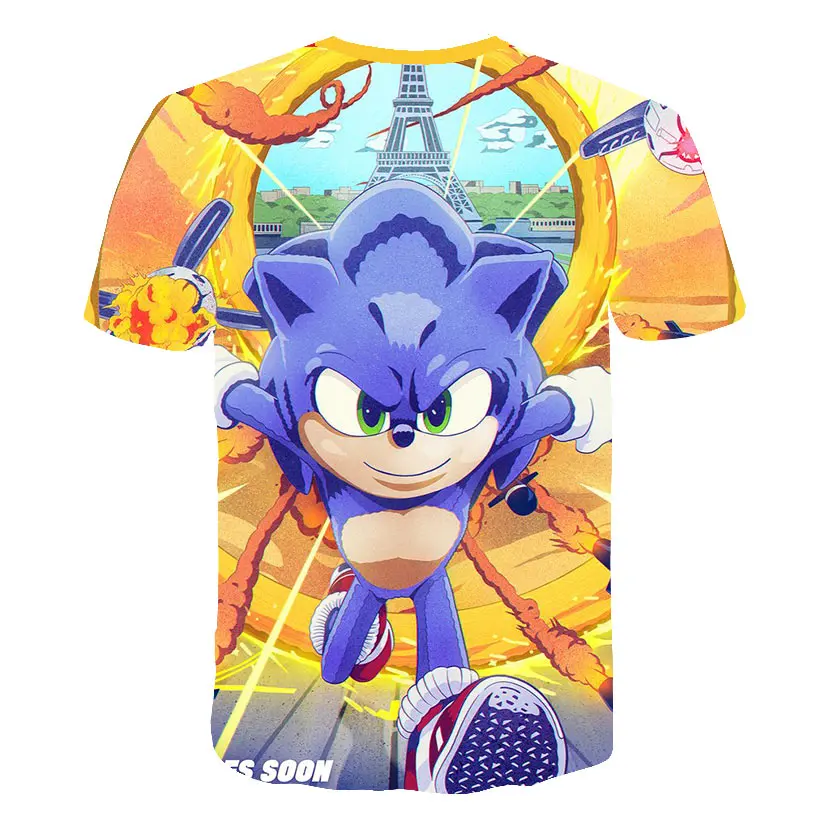 Summer 4-14 Year Boys Clothes Cartoon T-Shirt Harajuku Shirt Sonic The Hedgehog Printed Kids Tee Baby Tops Children T-shirts Summer 4-14 Year Boys Clothes Cartoon T-Shirt Harajuku Shirt Sonic The Hedgehog Printed Kids Tee Baby Tops Children T-shirts