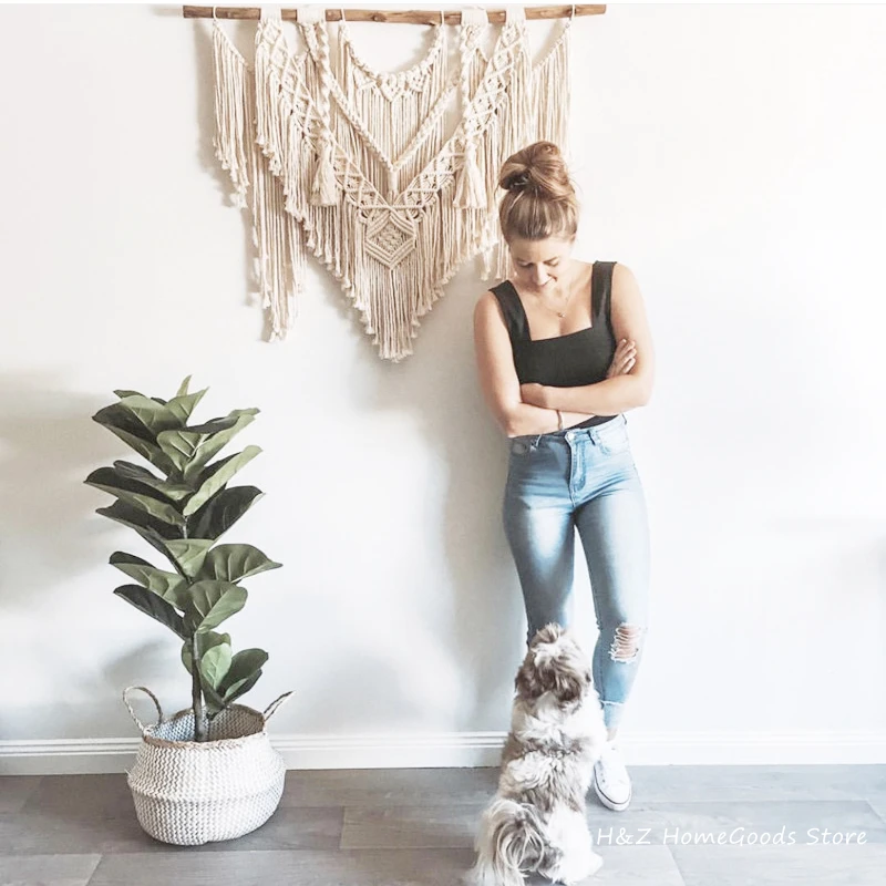 Large Geometric Macrame Wall Tapestry Bohemian Art Decor 2 Hf0a9d76255c844df9da8bd95a71b02de0