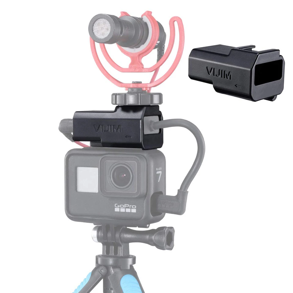 Microphone Mount Adapter for GoPro Hero 7/6/5 Works with Original Go Pro Case wiith Universal Cold Shoe Adapter
Microphone Mount Adapter for GoPro Hero 7/6/5 Works with Original Go Pro Case wiith Universal Cold Shoe Adapter