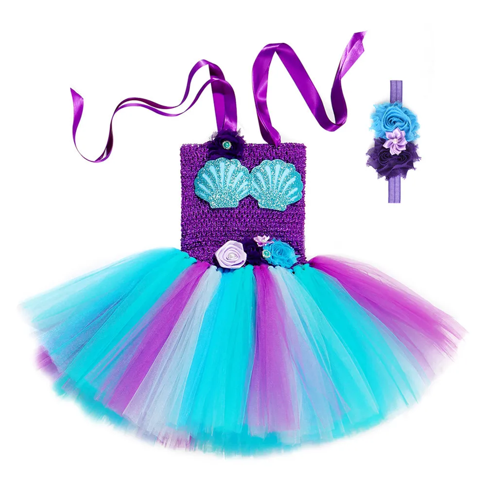Little mermaid dress Girl Party Princesse Evening Princess Dress Kids Cosplay Costume Tutu Girls Dresses Ball Gown With Hairbow 
Little mermaid dress Girl Party Princesse Evening Princess Dress Kids Cosplay Costume Tutu Girls Dresses Ball Gown With Hairbow