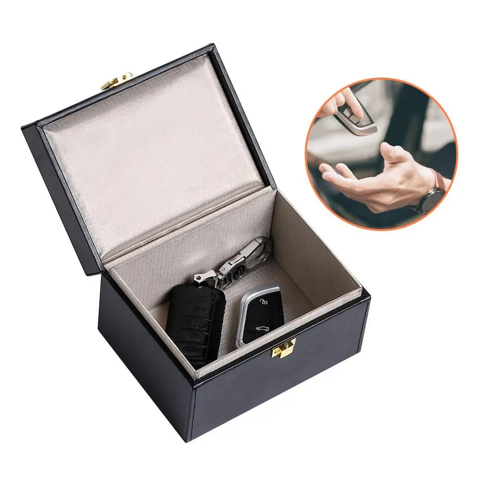 Keyless Car Key Signal Blocker Box Radiation-proof Mobile Phone Box Bank Card Anti-theft Box Key Safe Blocking Pouch Case Tools
Keyless Car Key Signal Blocker Box Radiation-proof Mobile Phone Box Bank Card Anti-theft Box Key Safe Blocking Pouch Case Tools
