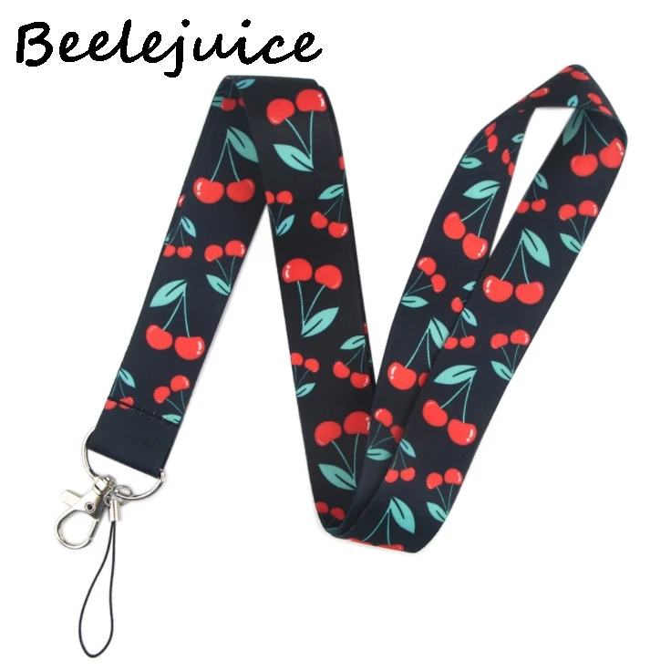 Фрукты Вишня шейный ремешок брелок мобильный телефон ремень ID значок держатель