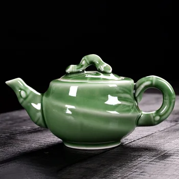 Advanced ceramics tea pot Creative bamboo shape celadon Teapot,180ml Handmade tea set kettle kung fu teapot
Advanced ceramics tea pot Creative bamboo shape celadon Teapot,180ml Handmade tea set kettle kung fu teapot