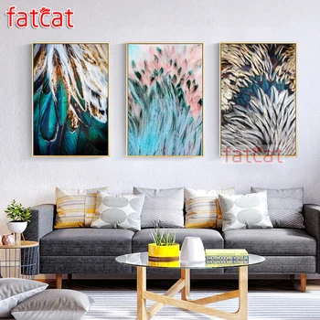 FATCAT Abstract color feather 5D Diy Diamond Painting Triptych full drill mosaic diamond Embroidery Sale Wall Decoration AE1200
FATCAT Abstract color feather 5D Diy Diamond Painting Triptych full drill mosaic diamond Embroidery Sale Wall Decoration AE1200