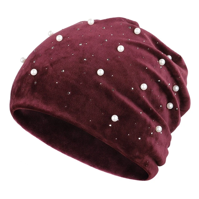 Winter Women's Innocent Hat Pearl Solid Color Casual Velvet Knit Cap Female Soft Elastic Slouch Knitted Beanie Hat For Women
Winter Women's Innocent Hat Pearl Solid Color Casual Velvet Knit Cap Female Soft Elastic Slouch Knitted Beanie Hat For Women