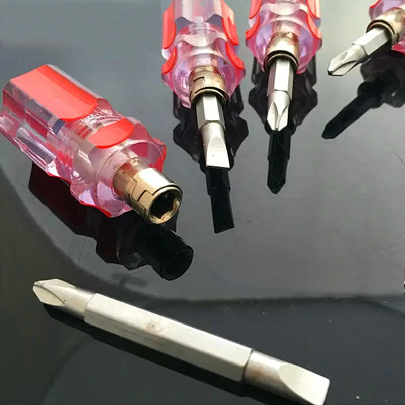 Interchangeable Cross-shaped Screwdriver DIY Repair Tool Dual Purpose Word Screw Driver
Interchangeable Cross-shaped Screwdriver DIY Repair Tool Dual Purpose Word Screw Driver