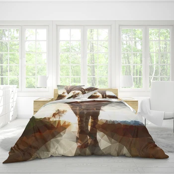 Double bed duvet cover 210cmx240cm bedding elephant pattern pillowcase three-piece set can be customized large pattern comfortab
Double bed duvet cover 210cmx240cm bedding elephant pattern pillowcase three-piece set can be customized large pattern comfortab