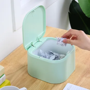 Mini Plastic Desk Can Bin Office for with Lid Home Car Box Garbage Container Kitchen Desktop Waste Press Trash
Mini Plastic Desk Can Bin Office for with Lid Home Car Box Garbage Container Kitchen Desktop Waste Press Trash