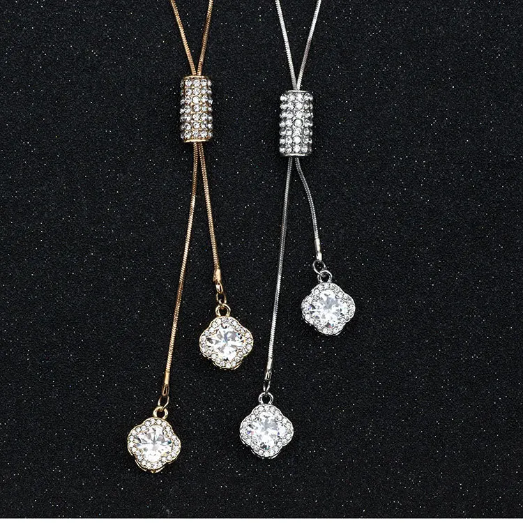 Korean-style Simple Fashion Clover Sweater Chain Autumn And Winter Glorious Clothes Accessories Long Versatile Necklace Decorati
Korean-style Simple Fashion Clover Sweater Chain Autumn And Winter Glorious Clothes Accessories Long Versatile Necklace Decorati