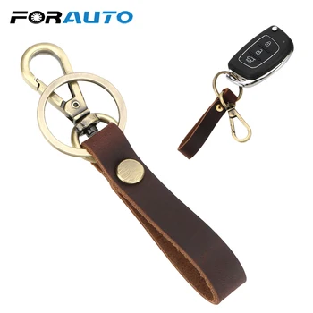FORAUTO Genuine Leather Car Keychain Key Chain Creative Gift Metal Key Rings Car-styling Casual Key Holder Auto Accessories 
FORAUTO Genuine Leather Car Keychain Key Chain Creative Gift Metal Key Rings Car-styling Casual Key Holder Auto Accessories