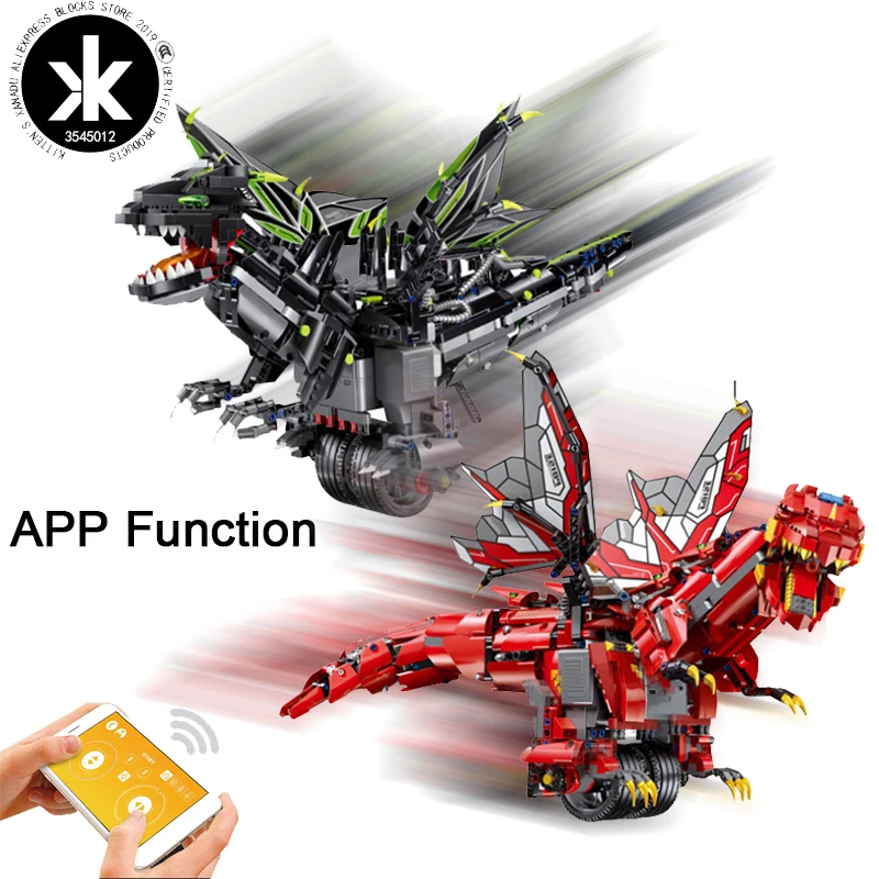 Jurassic Dragon World Sets Technic Motor Dinosaur RC Car Series App Remote Control Building Blocks Bricks Electric Children Toys
Jurassic Dragon World Sets Technic Motor Dinosaur RC Car Series App Remote Control Building Blocks Bricks Electric Children Toys
