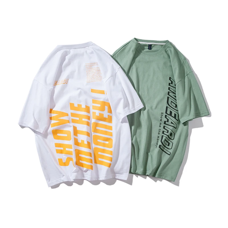 2019 Men's Summer New Casual Letter Printing Short-sleeved Round Neck T-shirt Loose Temperament Trend Cotton
2019 Men's Summer New Casual Letter Printing Short-sleeved Round Neck T-shirt Loose Temperament Trend Cotton