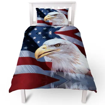 American Flag Eagle Duvet Cover Pillow Case Quilt Cover Set Bedclothes Single Bedding Sets For Bed
American Flag Eagle Duvet Cover Pillow Case Quilt Cover Set Bedclothes Single Bedding Sets For Bed