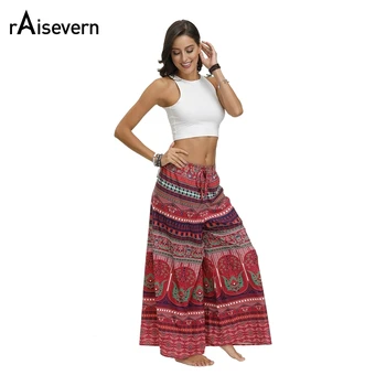 Women Autumn Ethnic Trousers Floral Wide Leg Loose Pants Length Pants Casual trouser Elastic Waist Plus Size Pants
Women Autumn Ethnic Trousers Floral Wide Leg Loose Pants Length Pants Casual trouser Elastic Waist Plus Size Pants